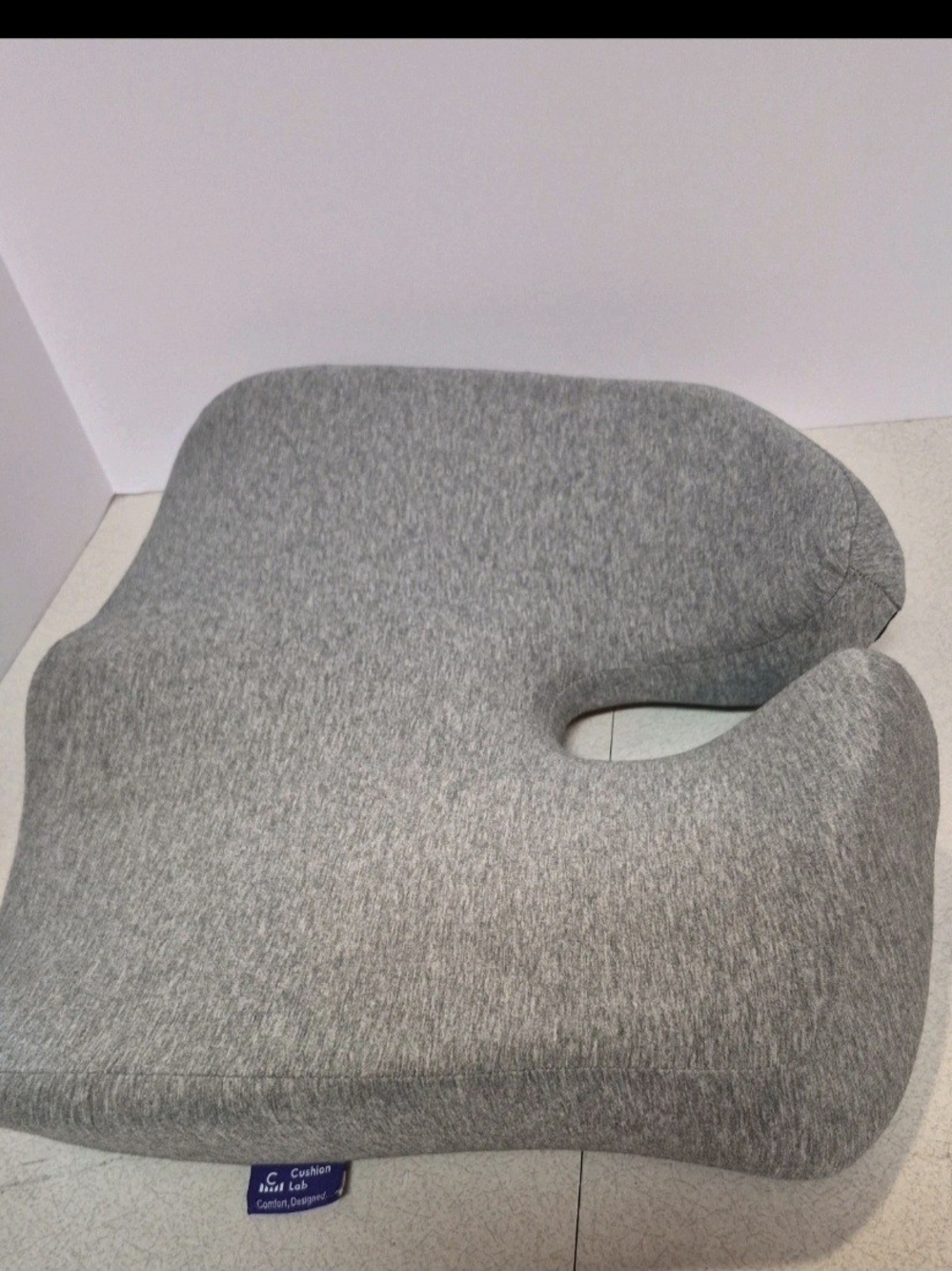 The Cushion Lab Patented Pressure Relief Seat Cushion in size standard and grey